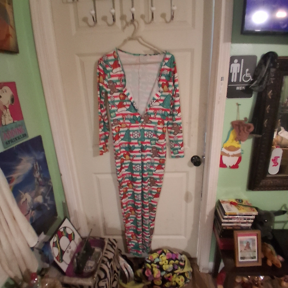 Festive Red and Green Holiday Onesie